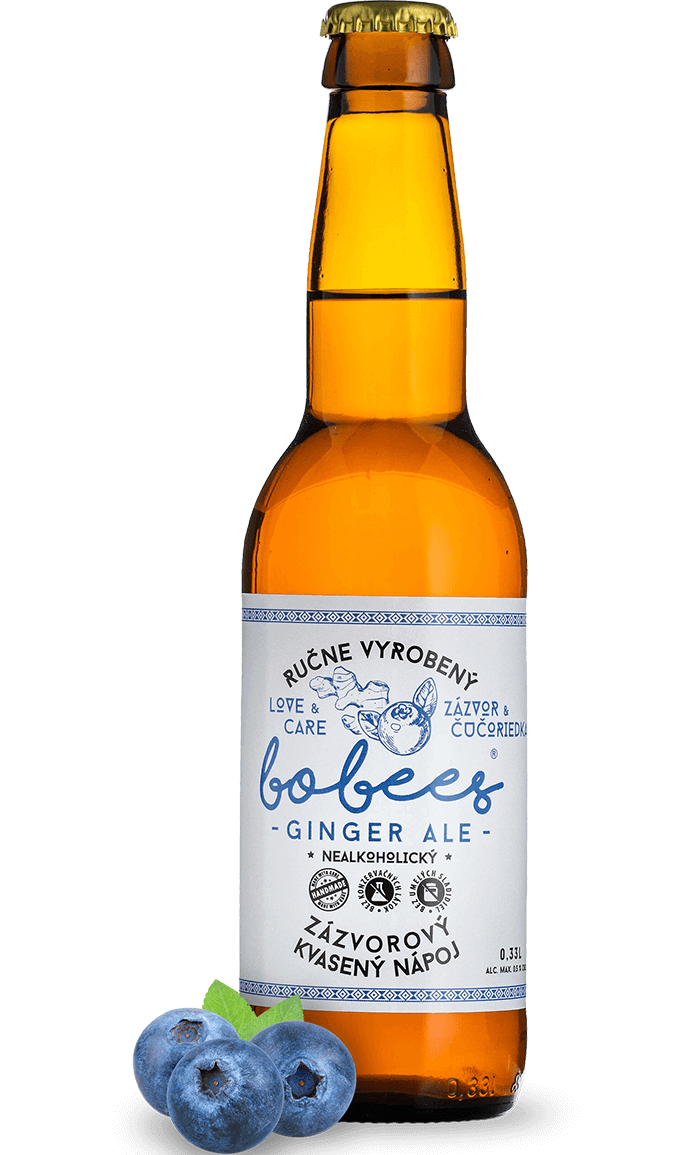 BOBEES GINGER ALE Čučoriedka